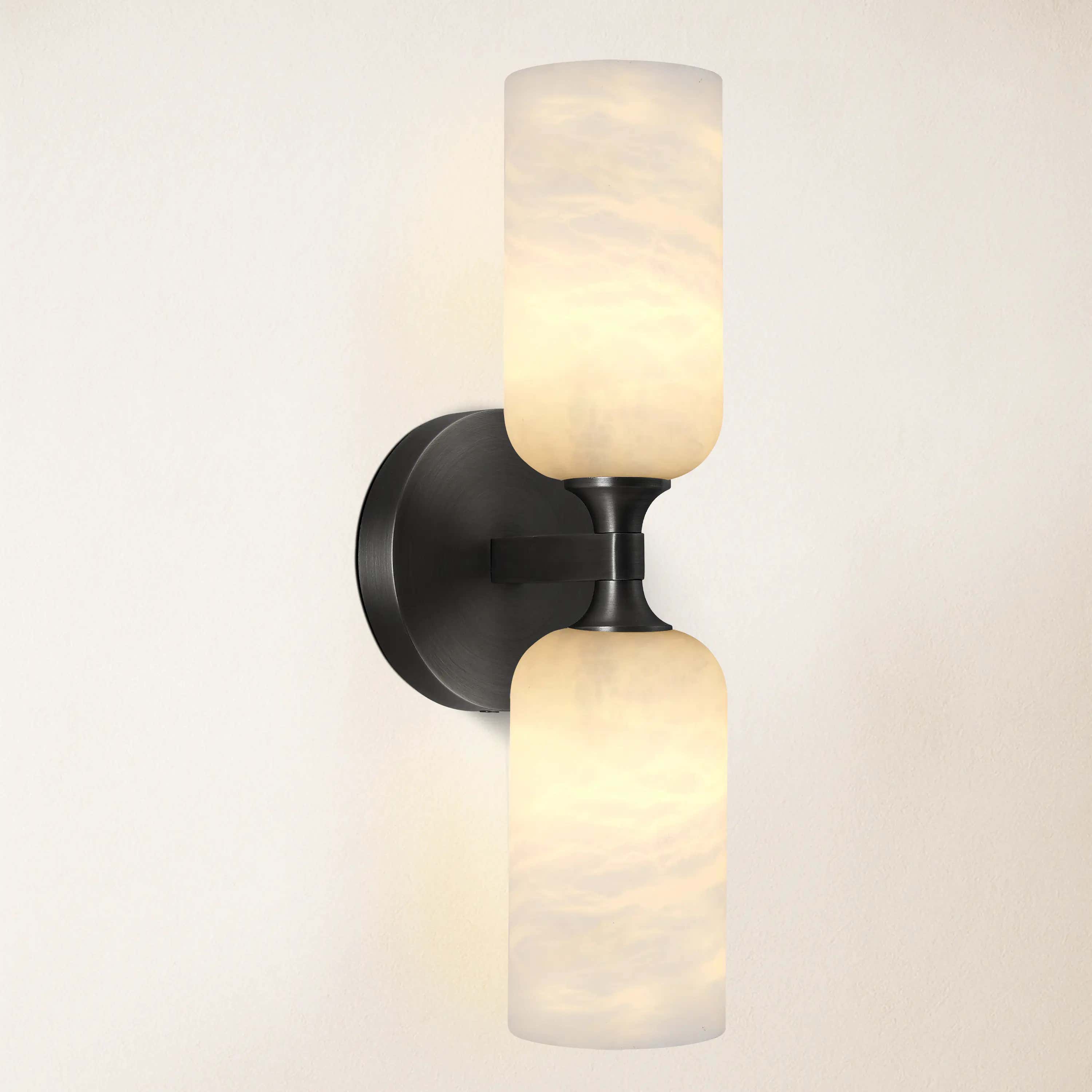 Axis Alabaster Wall Sconce 14"H