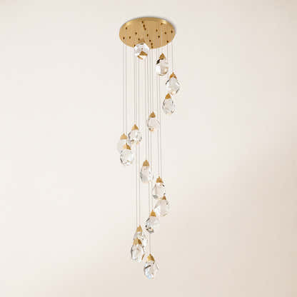Aurelium Crystal Staircase Round Chandelier