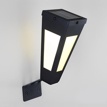 Wasserdichte intelligente Metall-LED-Schwarz-moderne Solar-Außenwandleuchte