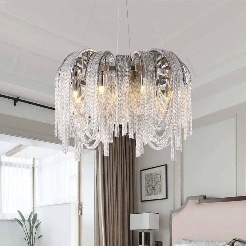Teresa Cadena Chain Tassel Modern Chandelier