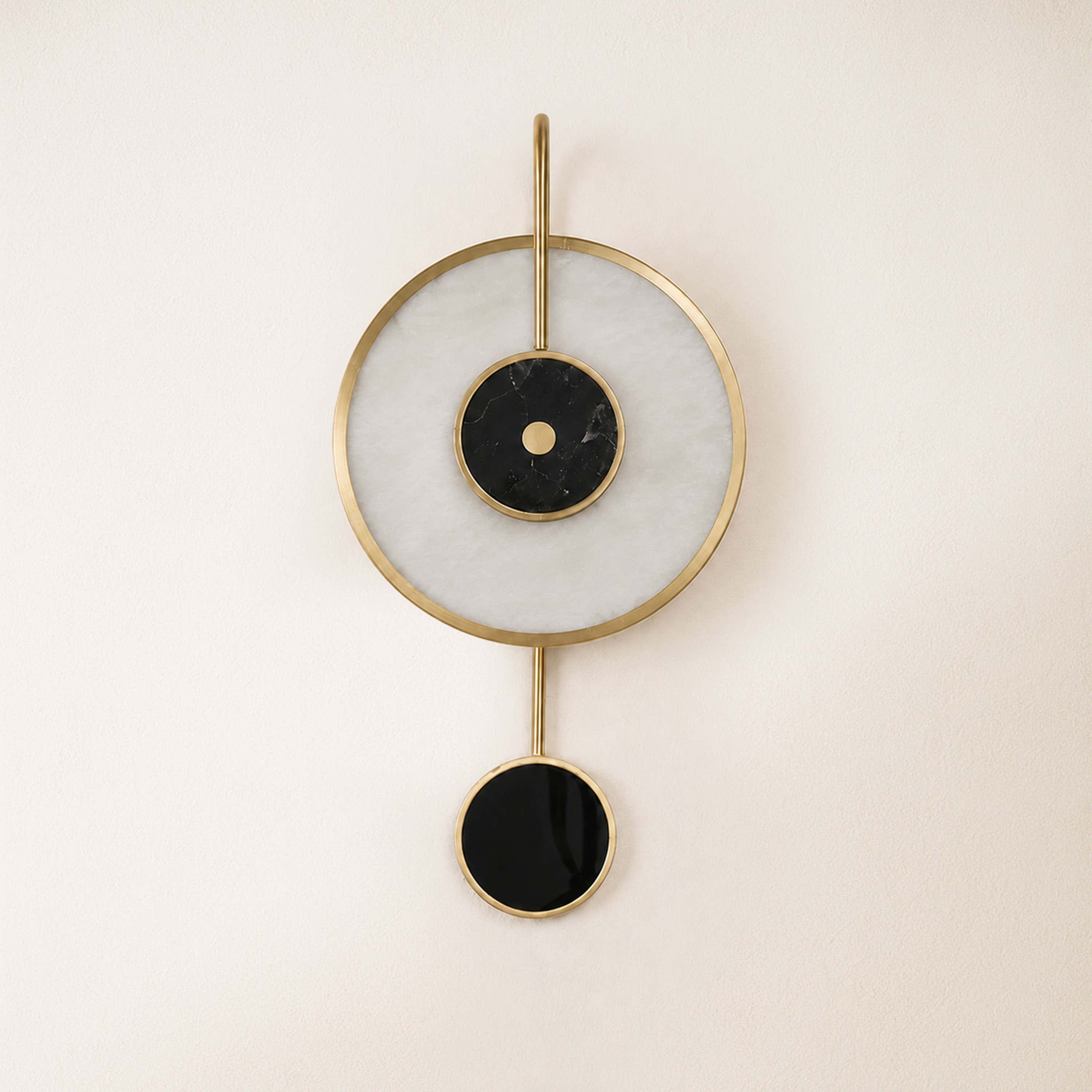Nyxora Marble Disc Wall Sconce