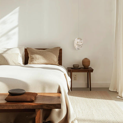 Dadaly Alabaster Lantern Small Art Round Pendant 7"W