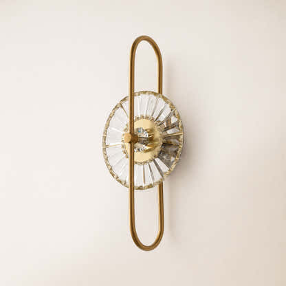Orythea Crystal Sunburst Wall Sconce