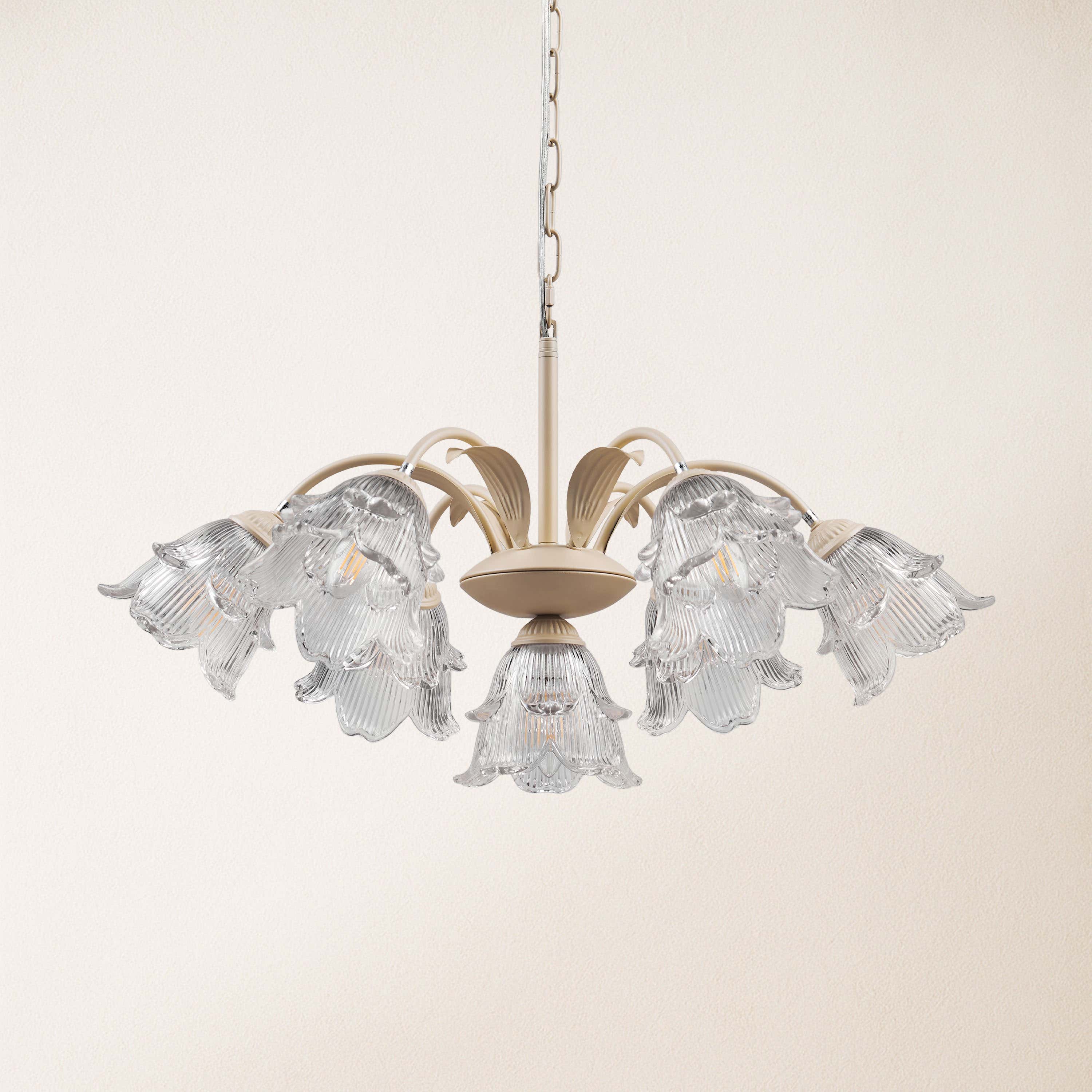 GlowMuse Crystal Round Chandelier 27"