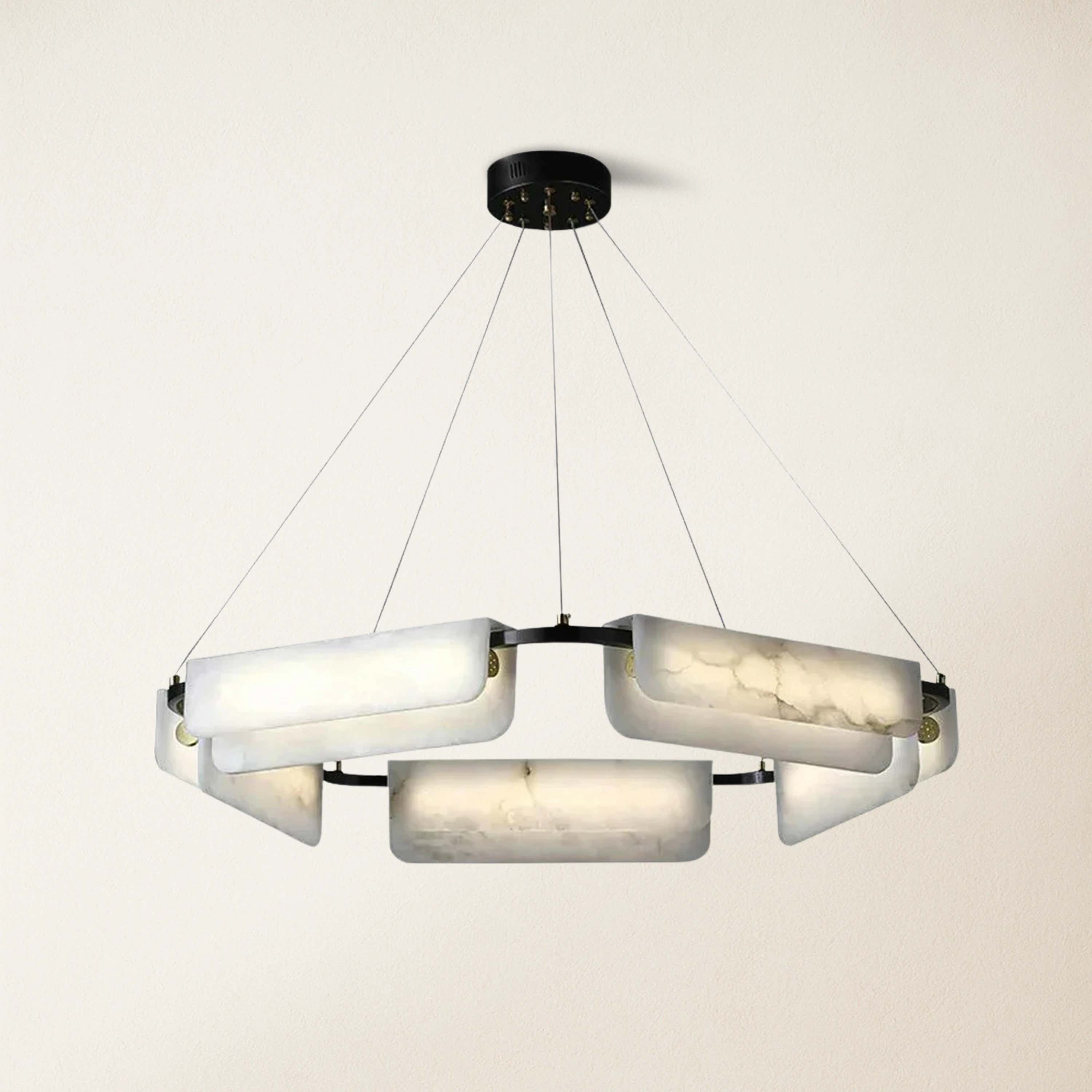 Deli Alabaster Chandelier 32″
