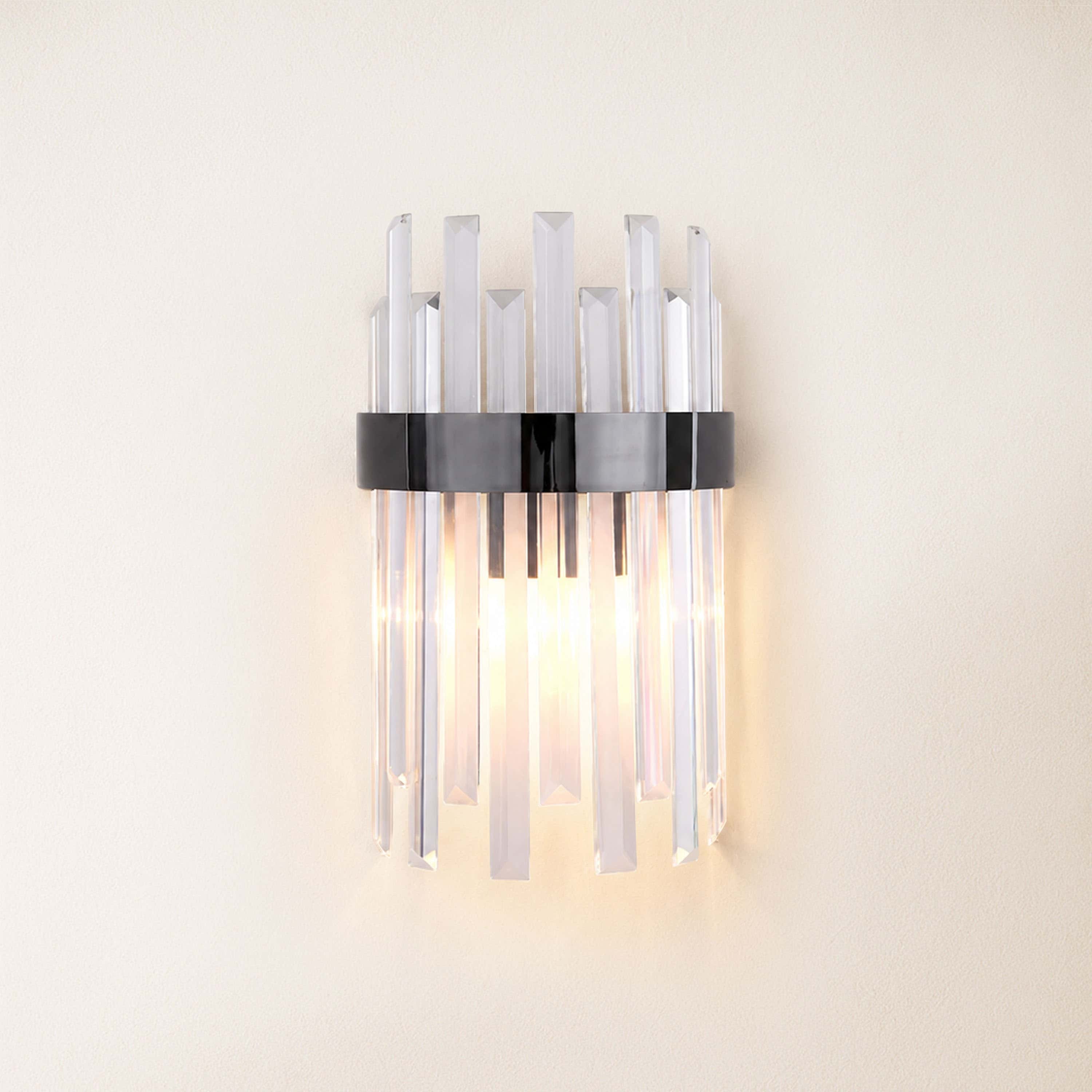 Oryana Crystal Icicle Wall Sconce 7.9"