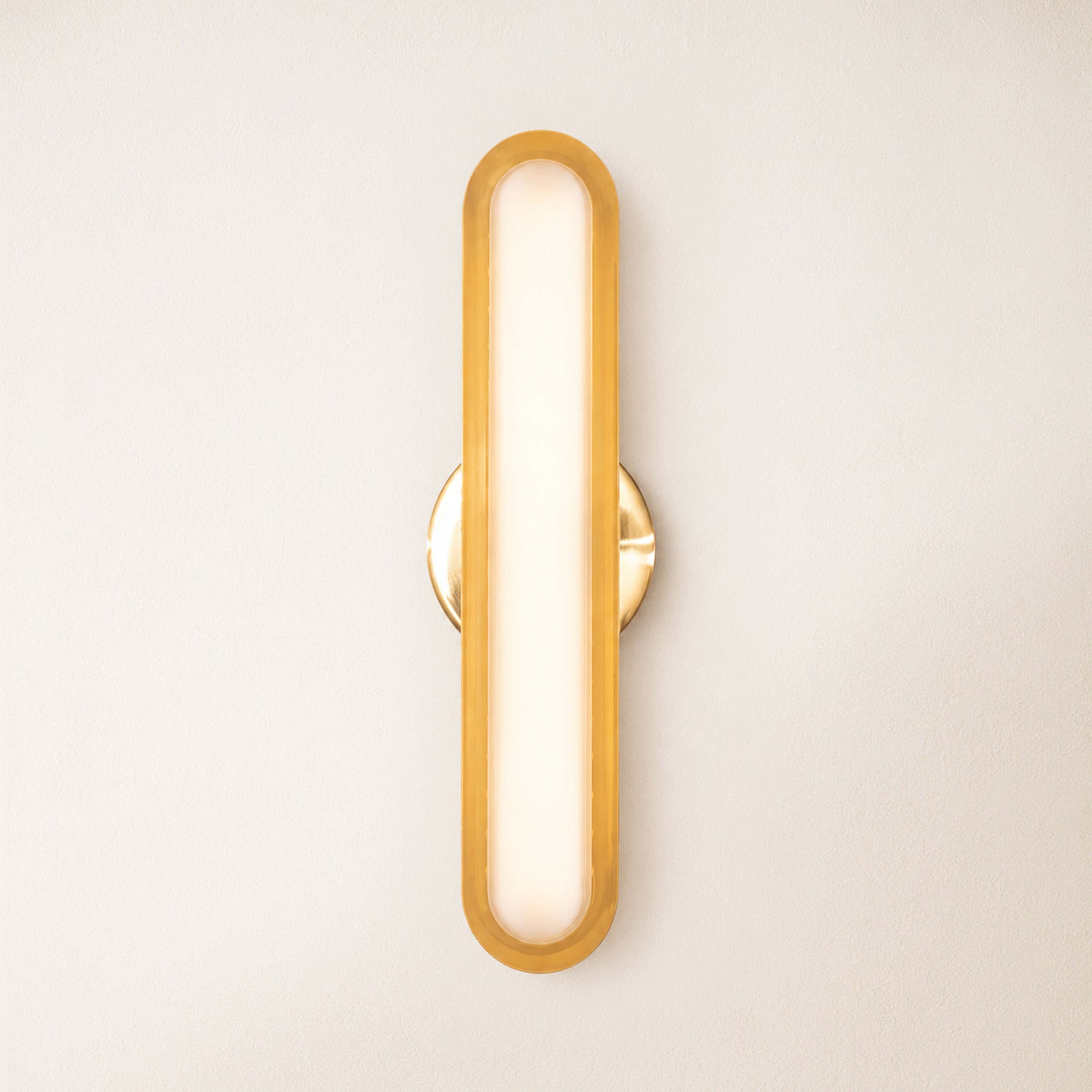Ovida Glass Oval Wall Sconce