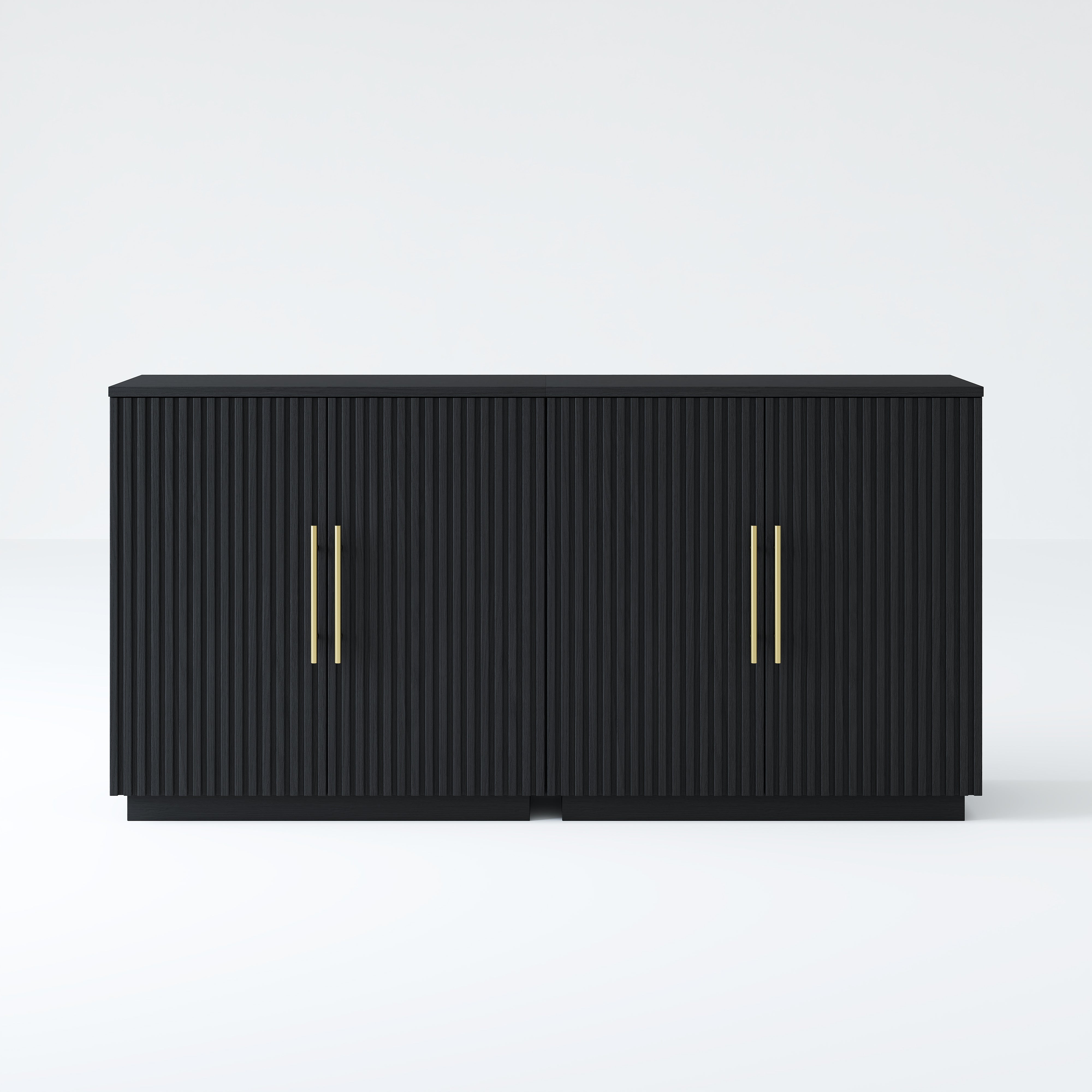 Holt 63″ Medienkonsole aus Eiche (2er-Set) 