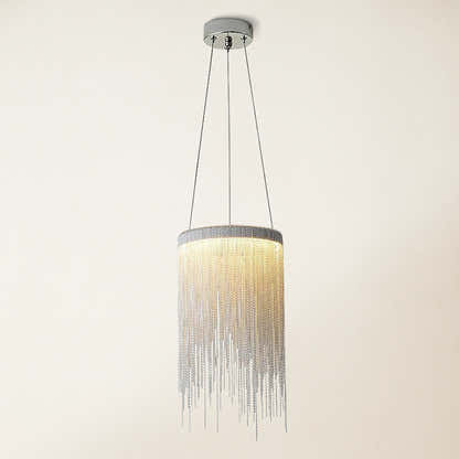 Teresa Cadena Chain Tassel Pendant Light Fixture 8"W