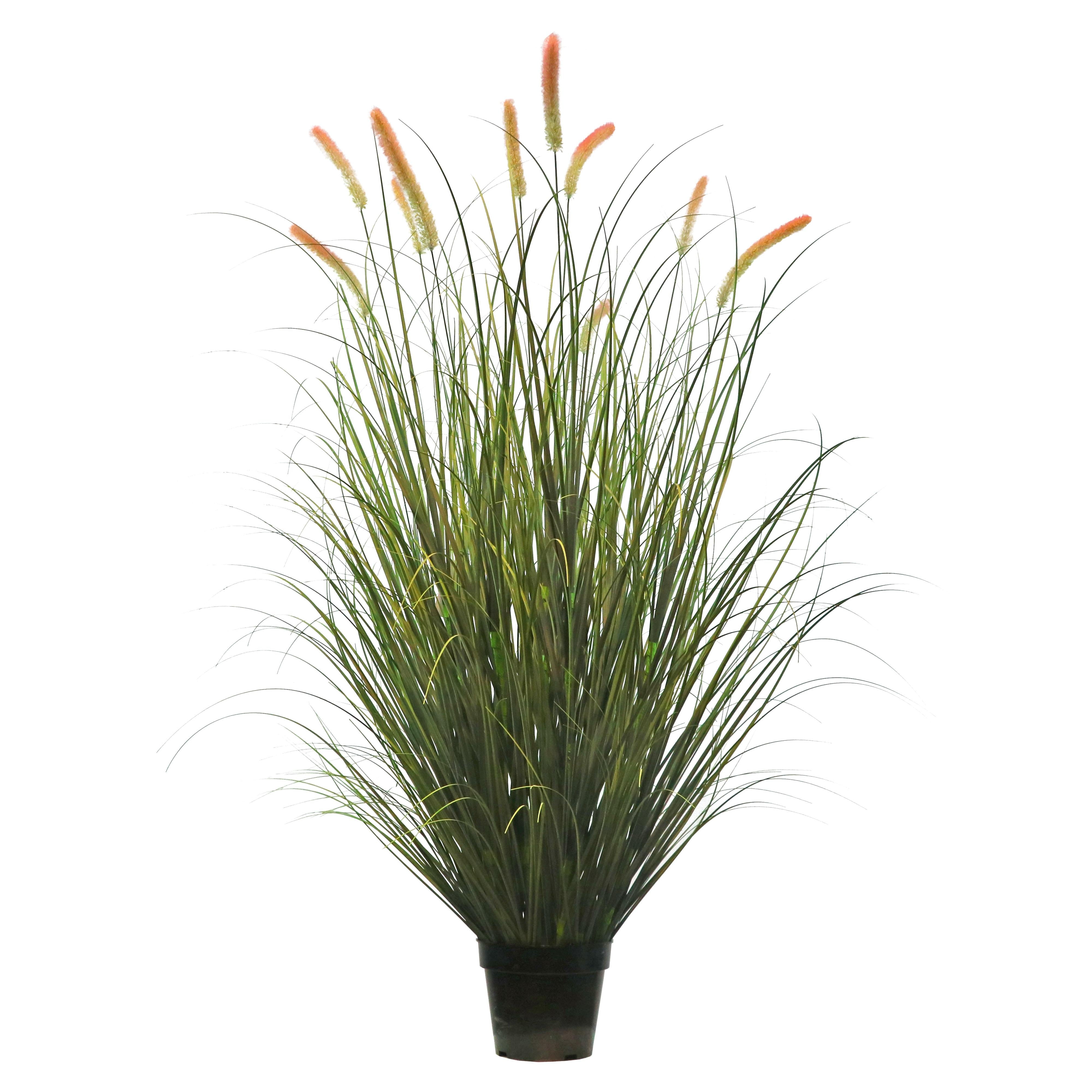 Künstlicher 10-köpfiger langer Katzenschwanz mit gebogenem Zwiebelgras-Bonsai, 20 cm hoch