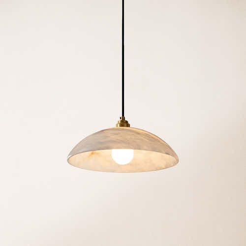 Dadaly Alabaster Moderner kleiner Kunstanhänger 16"D