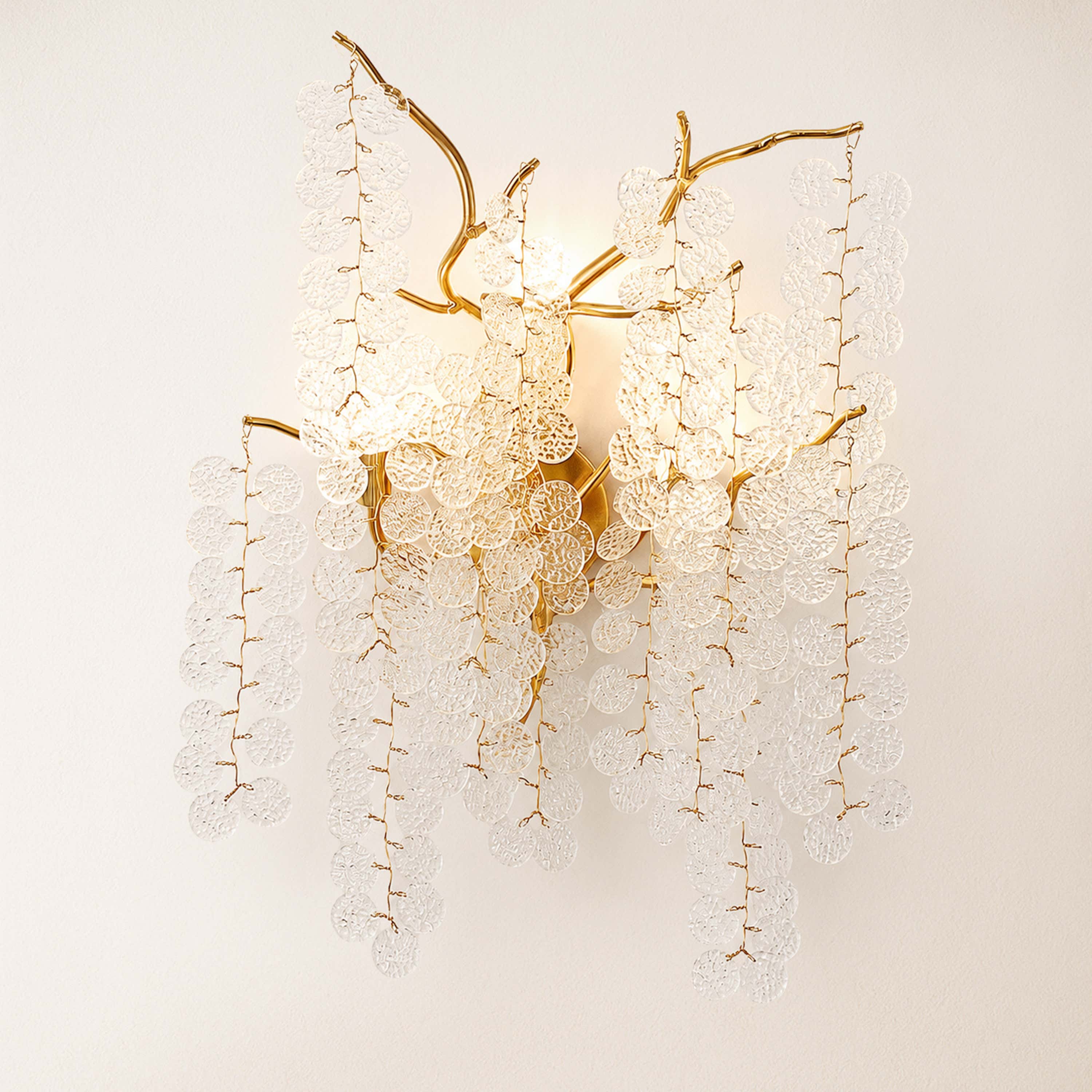 Shiro Noda Crystal Wall Lamp