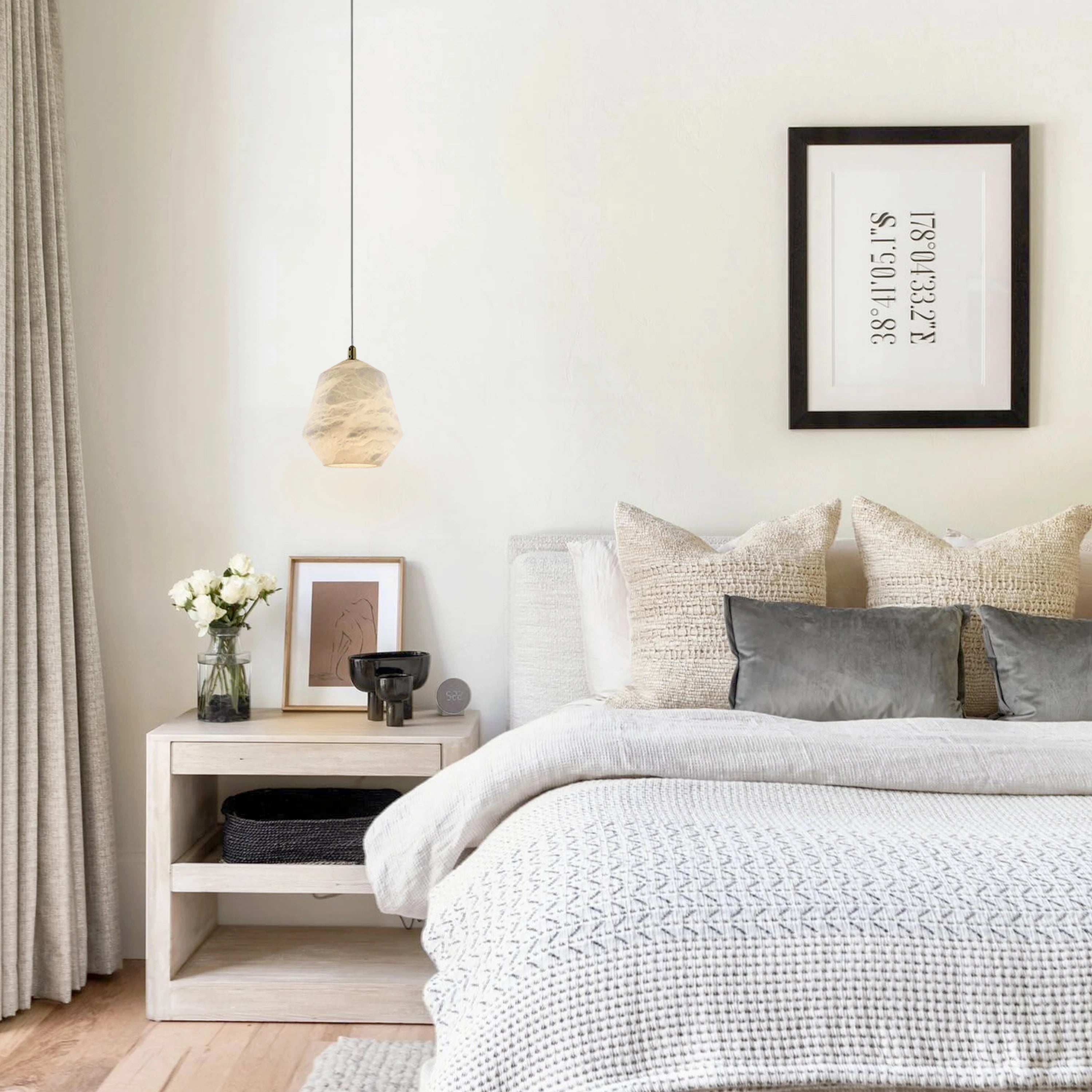 Bloom Alabaster Cascade Bell Pendant