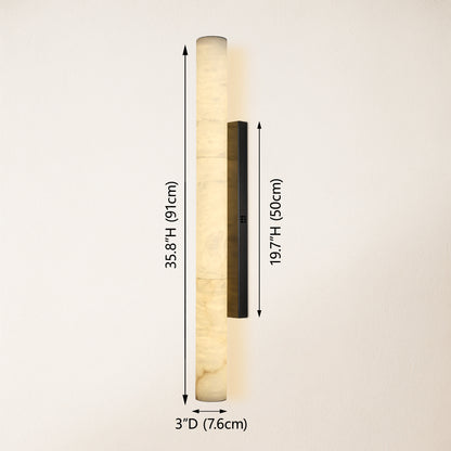 Sylvia Palladian Alabaster Wandleuchte 36"H