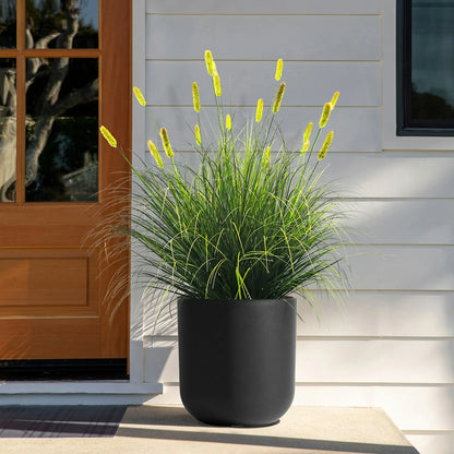 Artificial 20-Head Short Pine Grass with Curved-Straight Onion Grass Bonsai 43"H