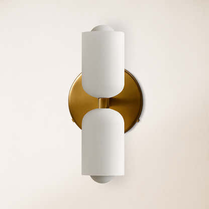 Caleb Glass Wall Sconce 9"H