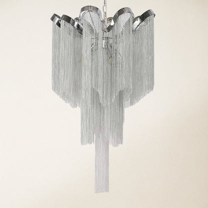 Teresa Cadena Chain Tassel Ceiling Light Fixture  16"D