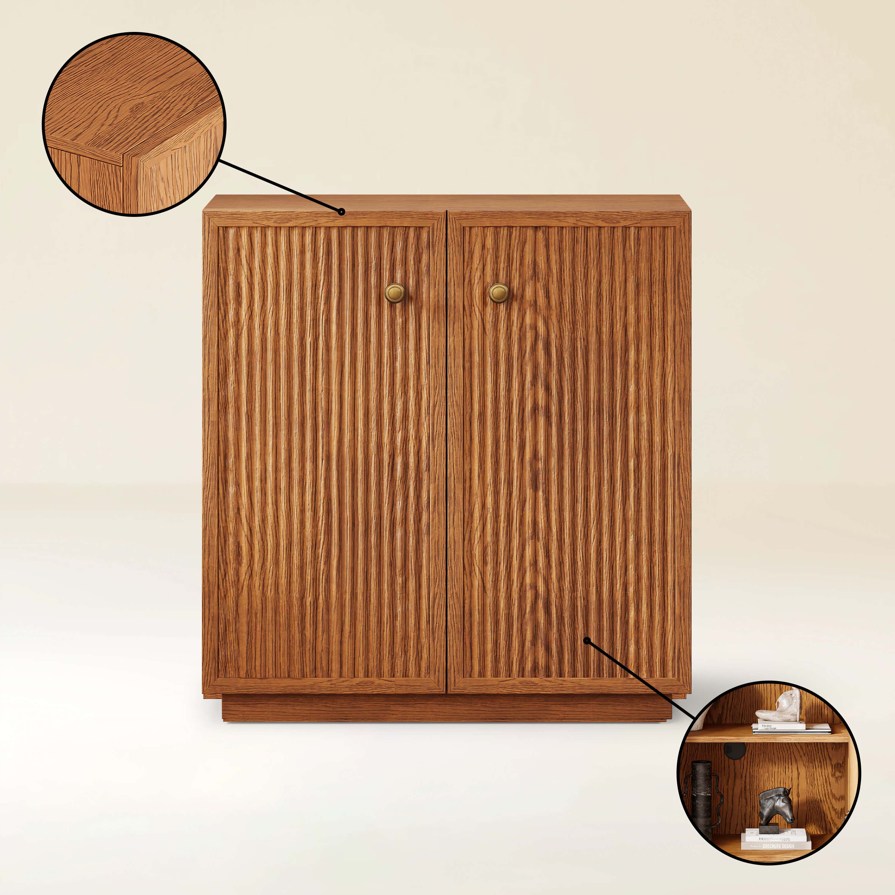 Avery Oak Cabinet 30"W