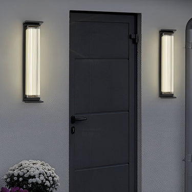 Kreative Streifen wasserdicht schwarz moderne LED Wandleuchte Außenwandleuchten
