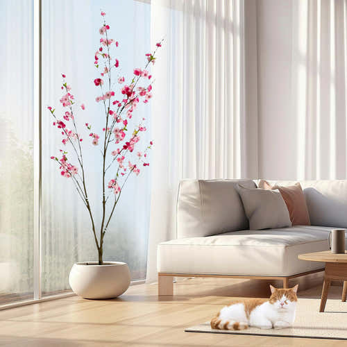 Künstlicher großer Kirschblütenbaum, 185 cm hoch