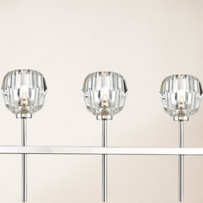 Parisian Crystal Linear Chandelier 46"L