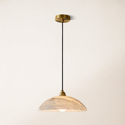 Dadaly Alabaster Moderner kleiner Kunstanhänger 12"D