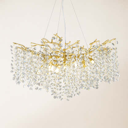 Lustre Branches Kristall-Kronleuchter, rund, für alle Räume, 76,2 cm