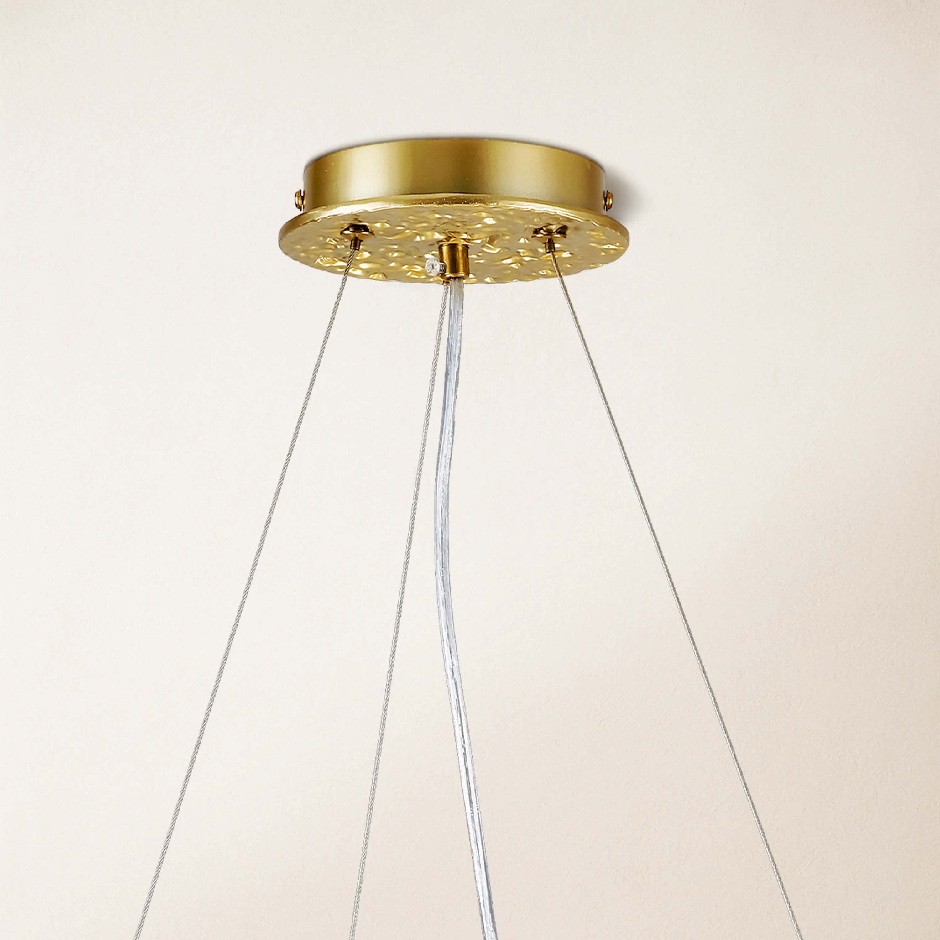 Lustre Branches Crystal Round Chandelier for All Rooms 30"D