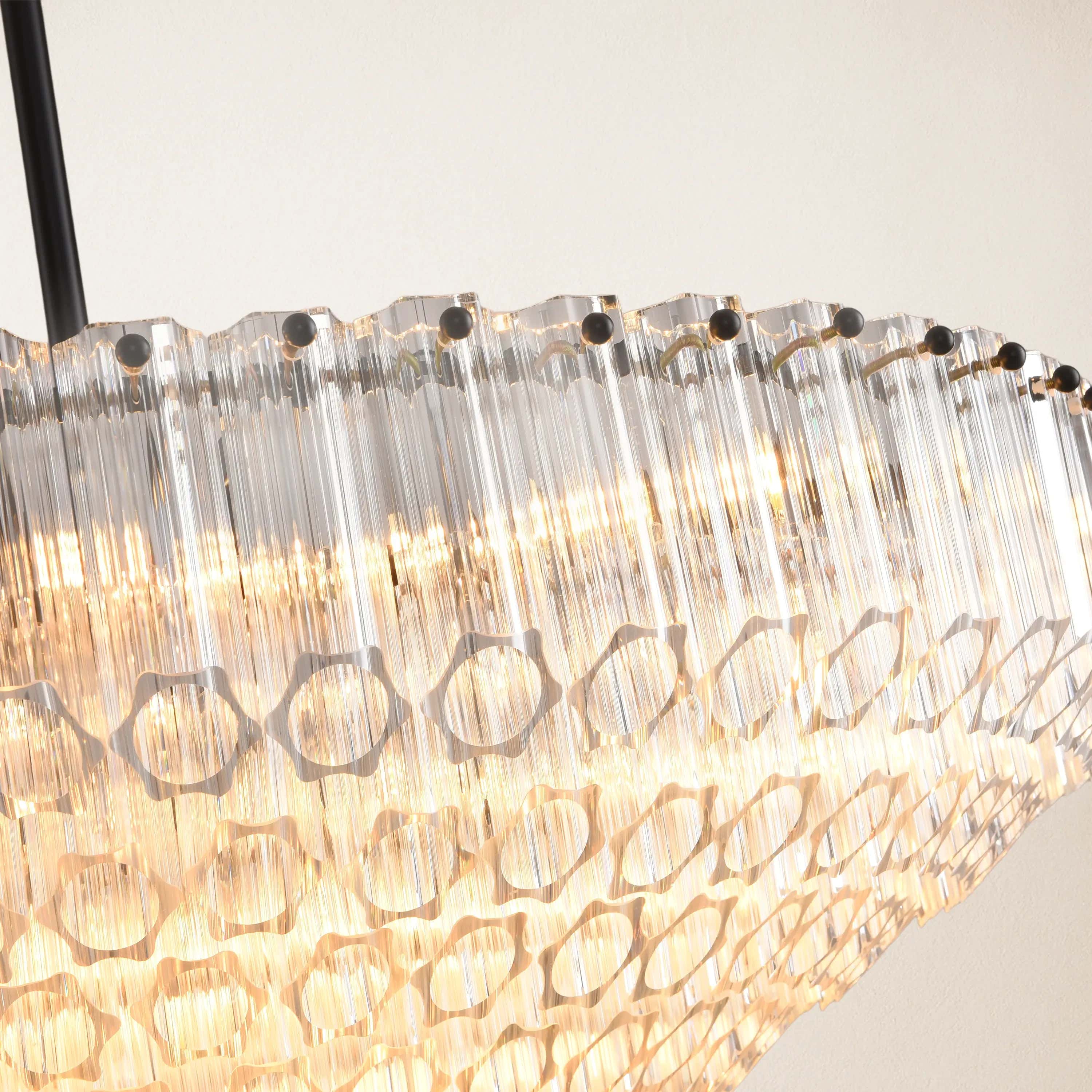 Ethereal Crystal Radiance Runder Kronleuchter 30"D