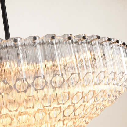 Ethereal Crystal Radiance Runder Kronleuchter 30"D