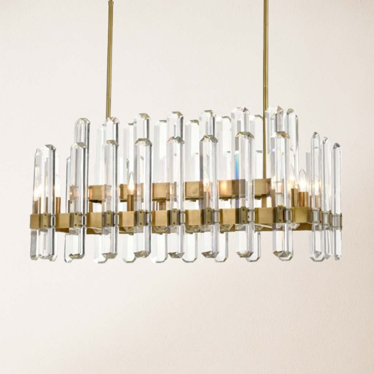 Clarion Rectangular Chandelier 36"L