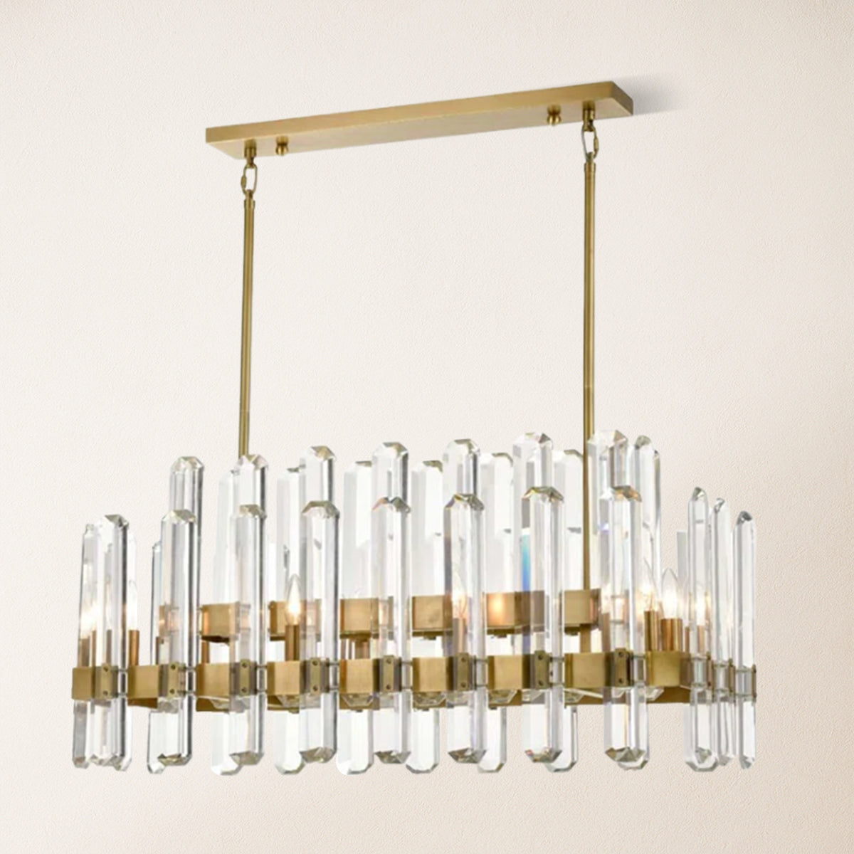 Clarion Rectangular Chandelier 36"L