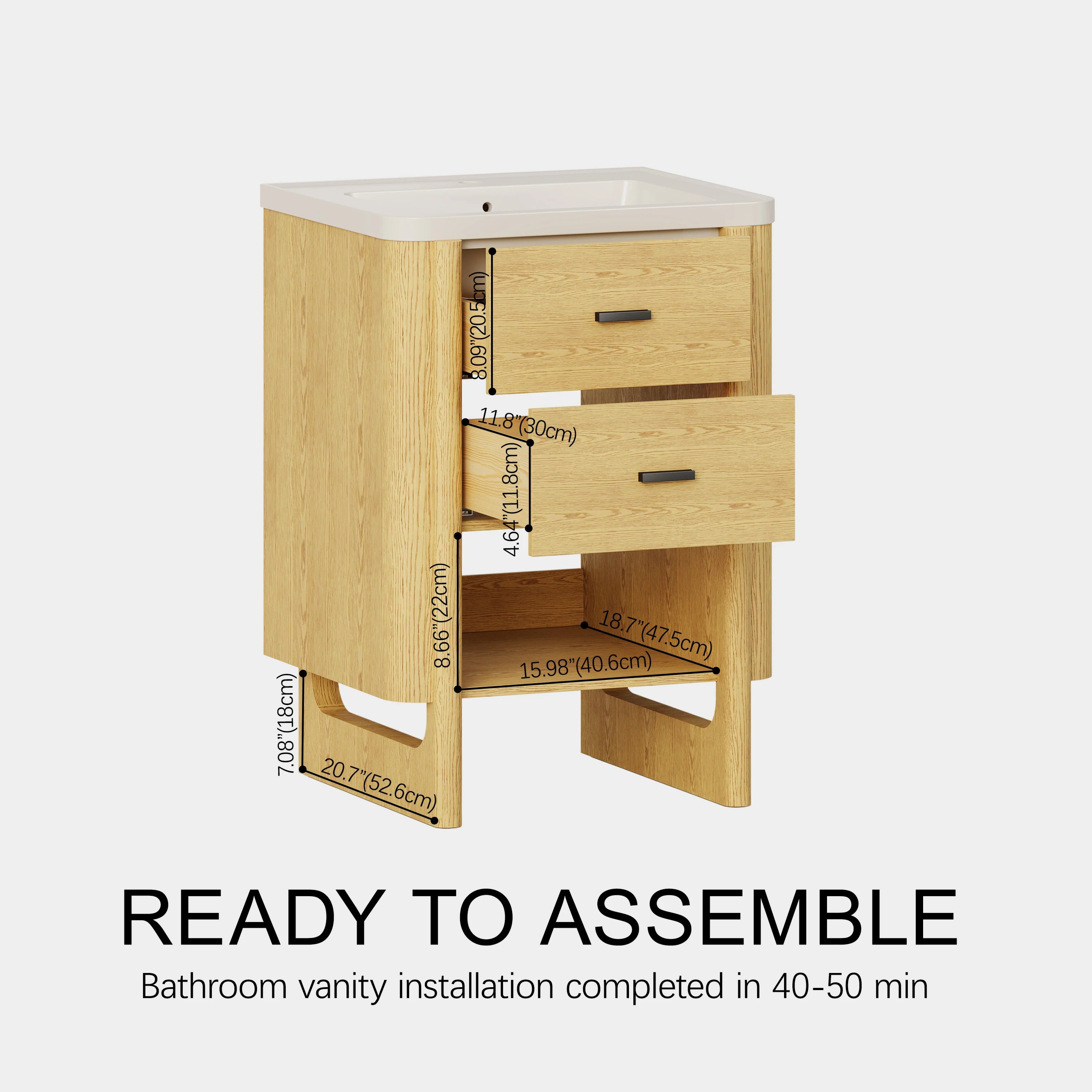 Silas Bathroom Vanity 24"W