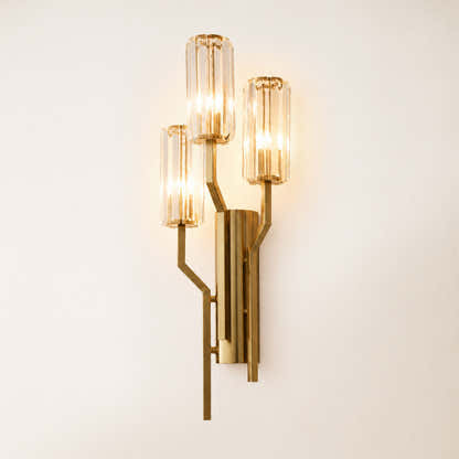 Zylia Crystal Cascading Wall Sconce