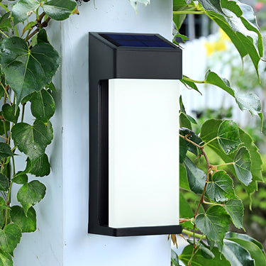 2 Pcs Rechteckige LED Licht-gesteuert Wasserdichte Outdoor Solar Leuchte Beleuchtung
