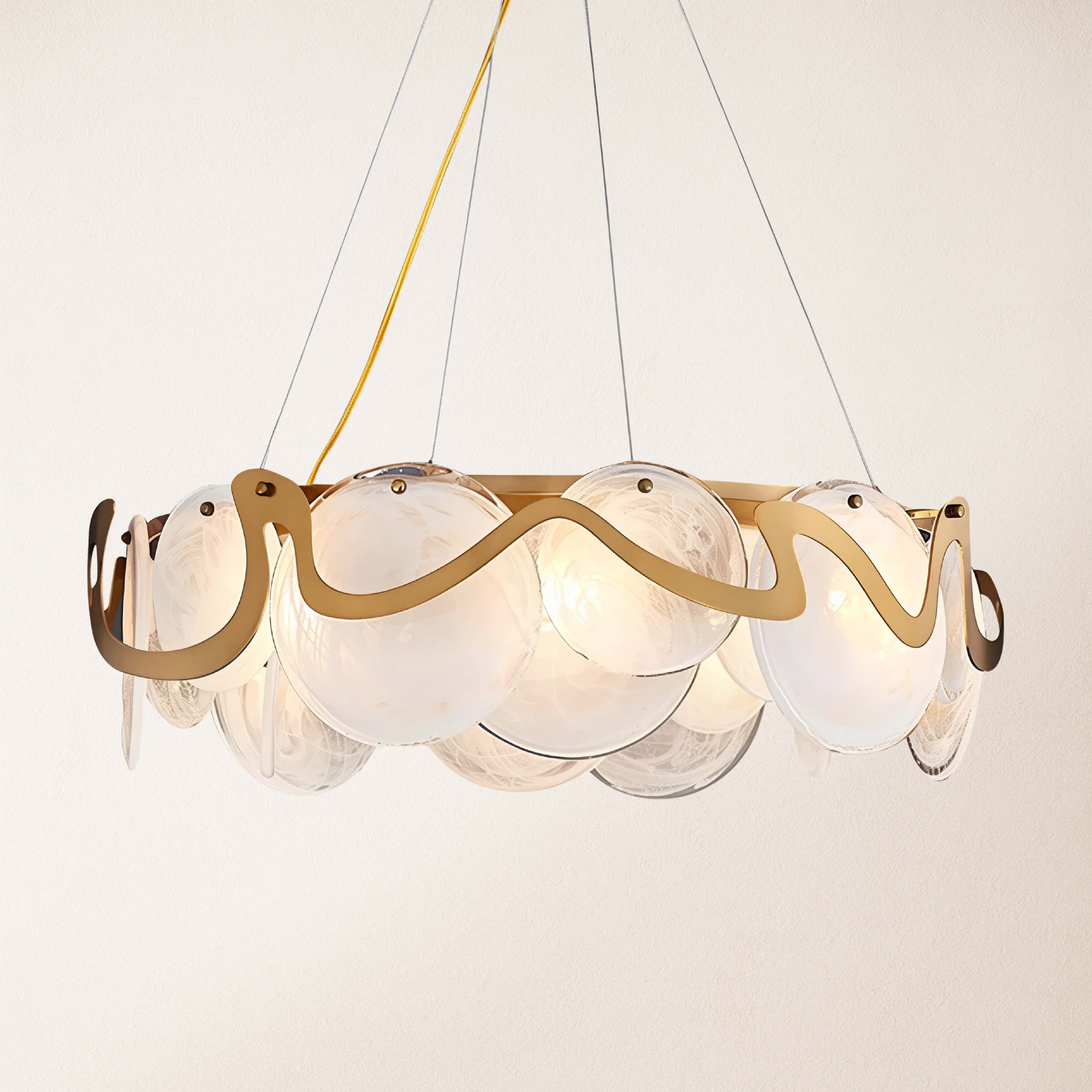 Avenor Ambient Glass Round Chandelier