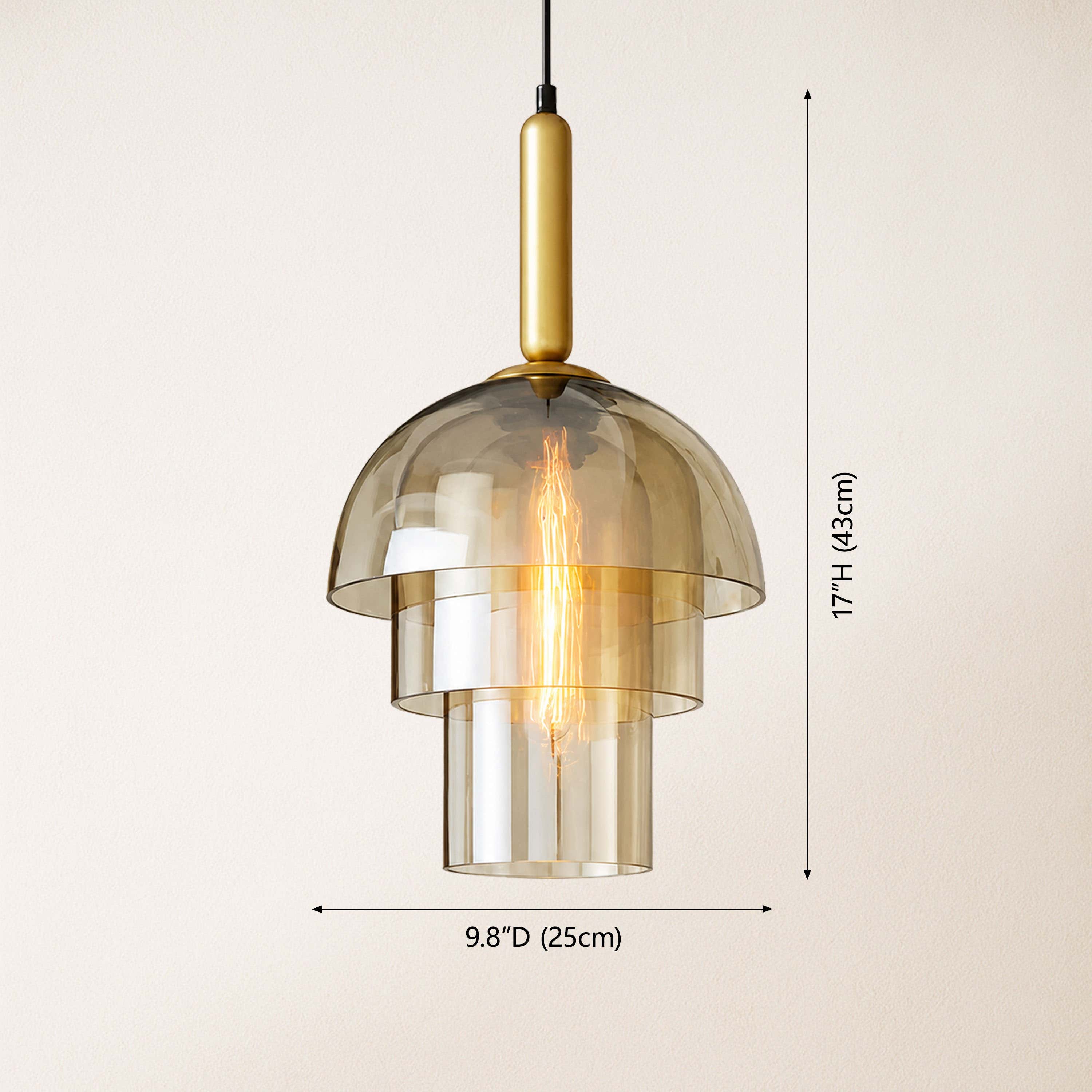 Velorien Glass Tiered Pendant Light