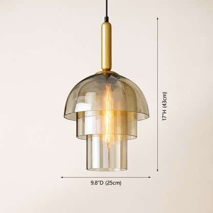 Velorien Glass Tiered Pendant Light