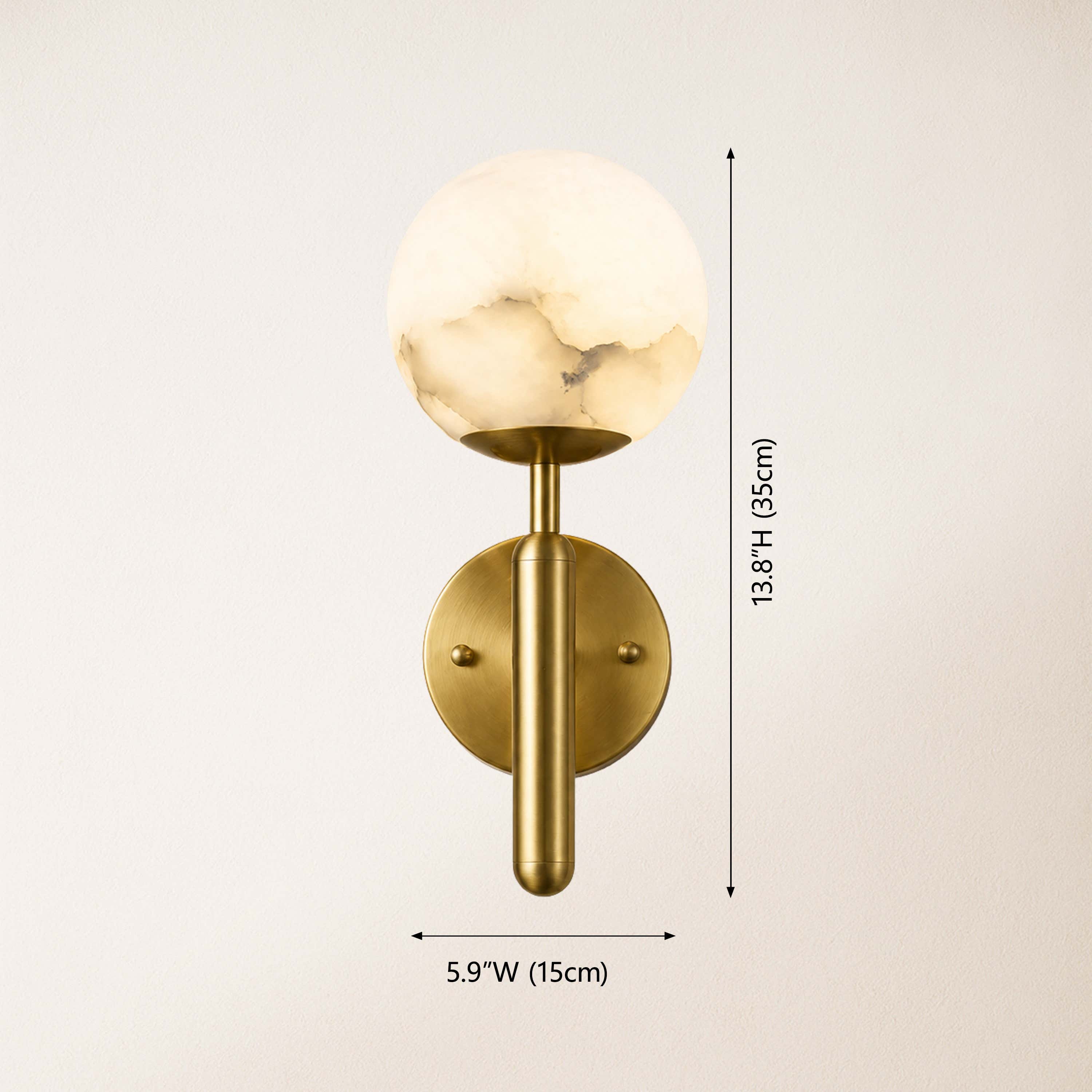 Vellura Alabaster Wall Sconce