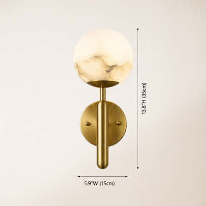 Vellura Alabaster Wall Sconce