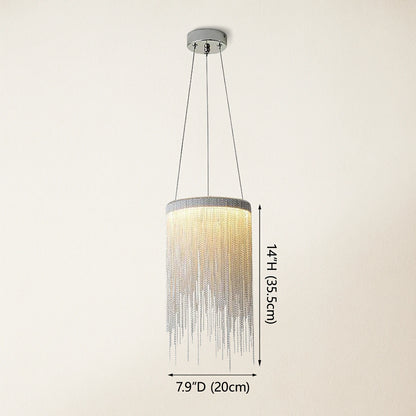 Teresa Cadena Chain Tassel Pendelleuchte 8" W