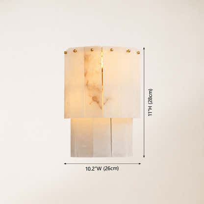 Nivara Alabaster Tiered Wall Sconce