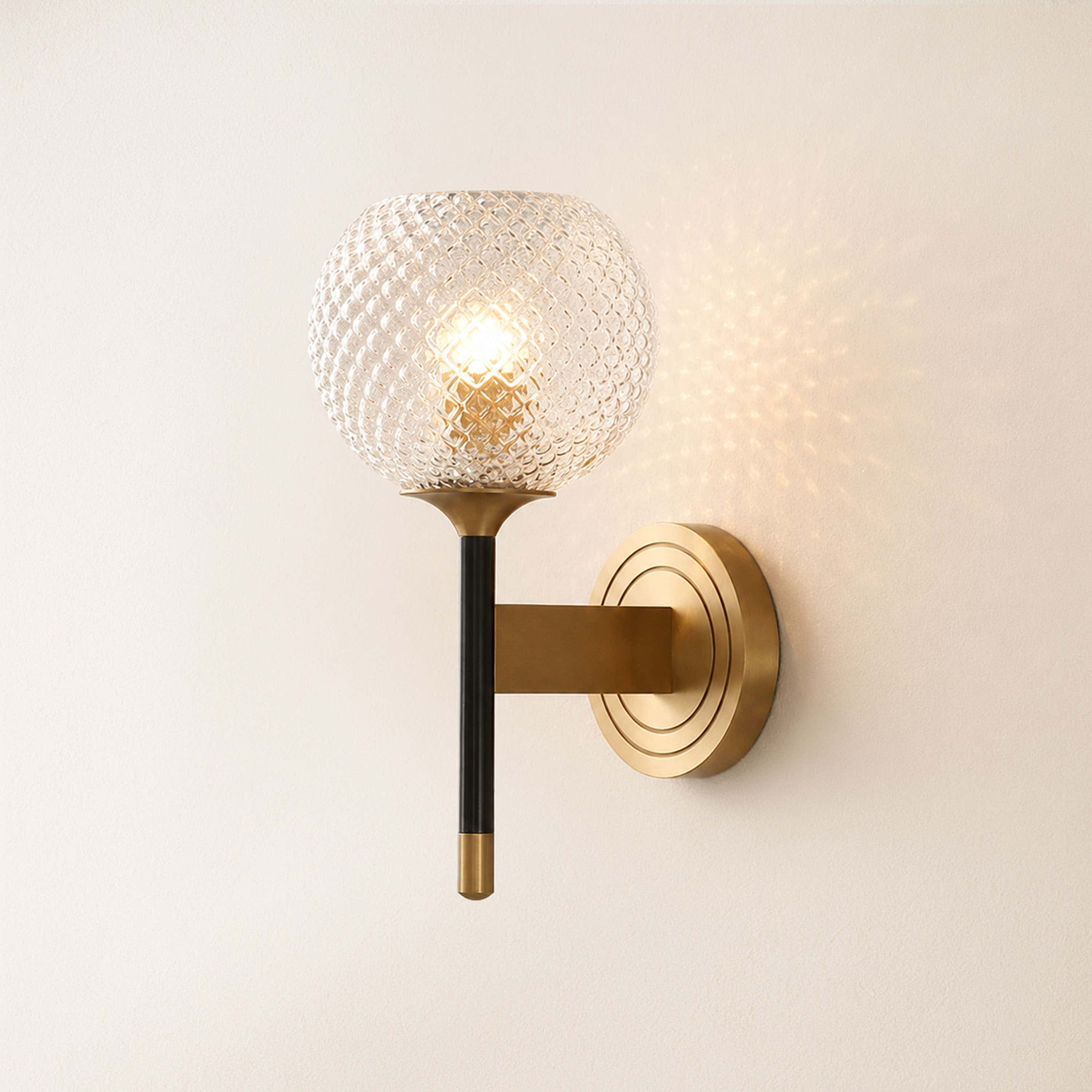 Telara Lattice Glass Wall Sconce