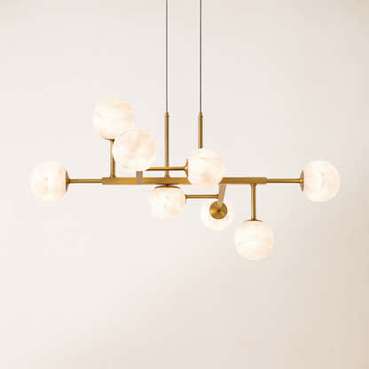 Velorium Alabaster Linear Chandelier