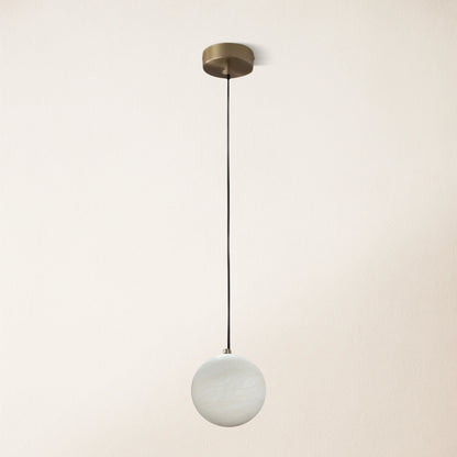Nami Alabaster Global Ball Pendelleuchte 5"D