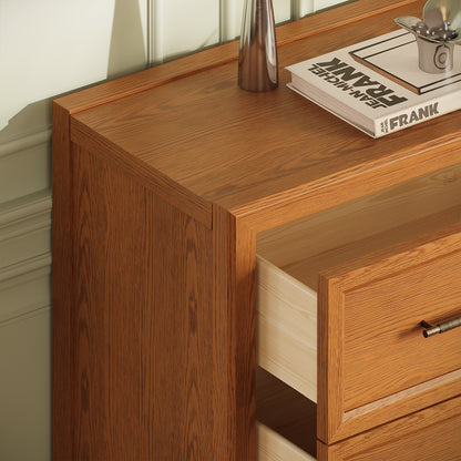 Alvar Arched 126″ Modulare Medienkonsole aus Eiche (4er-Set)