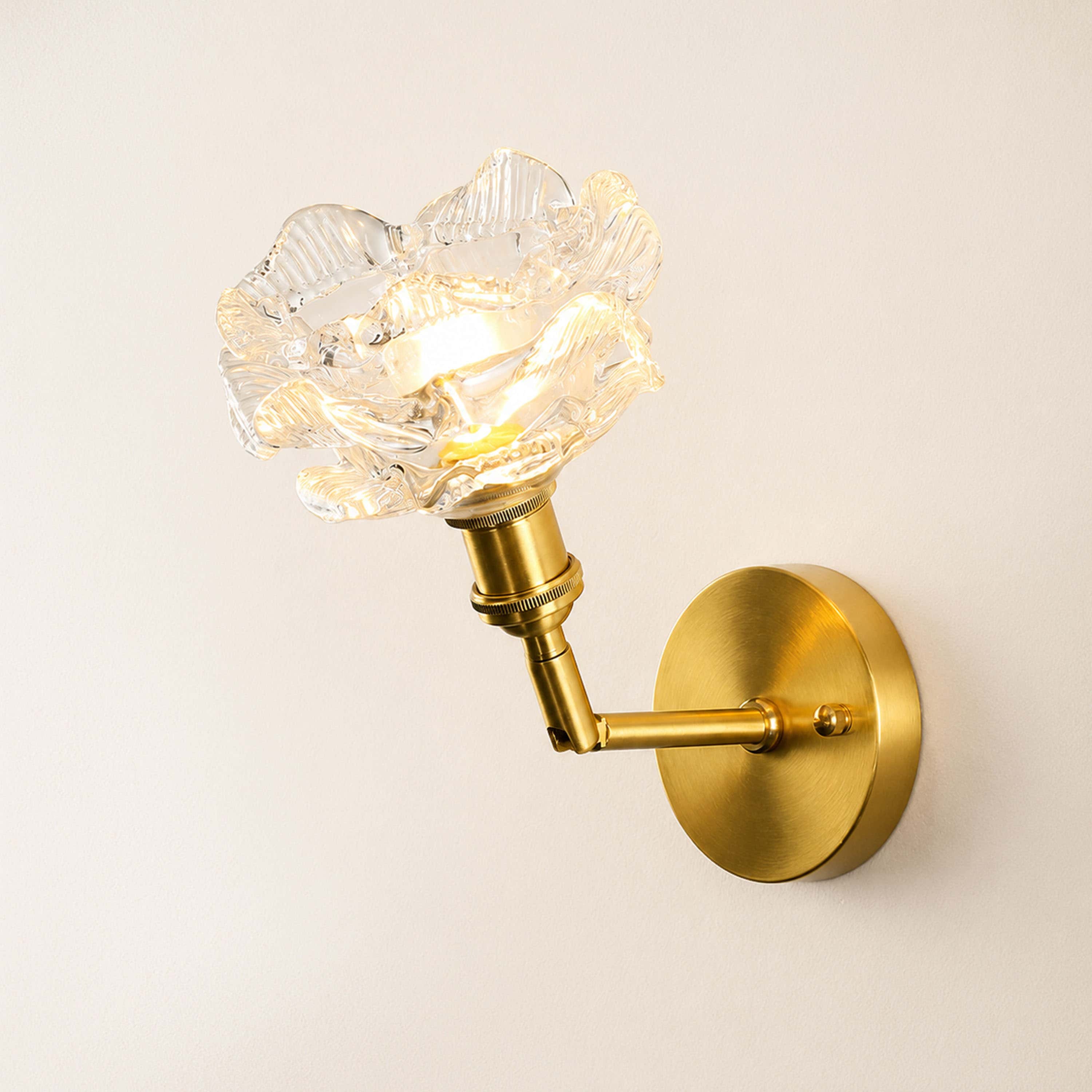 Floria Glass Adjustable Wall Sconce