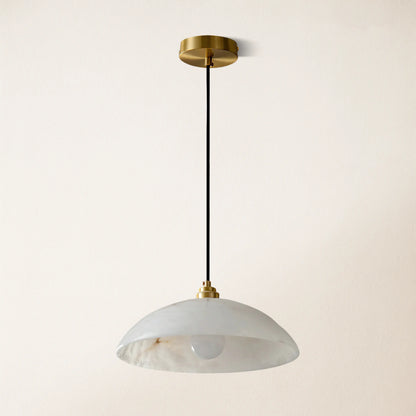 Dadaly Alabaster Moderner kleiner Kunstanhänger 16"D