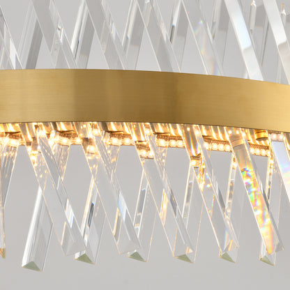 Rechteckiger Kronleuchter aus Vetro-Prismenkristall, 40 Zoll