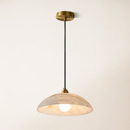 Dadaly Alabaster Moderner kleiner Kunstanhänger 16"D